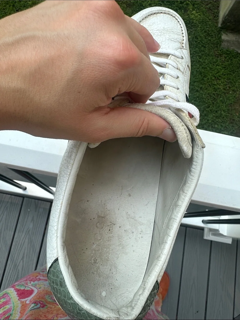 Gucci Men's Gucci Ace Leather Sneakers